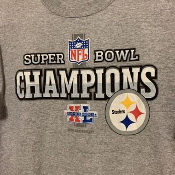 Pittsburgh Steelers SB XL Champions Size Medium T-Shirt - Picture 2 of 3